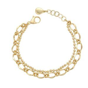 Chain Bracelet 14k Gold Plated Luxury Jewelry